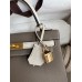 Replica Handbag Store Kelly Sellier 25 Bicolor Bag in Taupe and Craie Epsom Calfskin