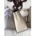 Replica Handbag Store Kelly Sellier 25 Bicolor Bag in Taupe and Craie Epsom Calfskin