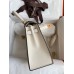 Replica Handbag Store Kelly Sellier 25 Bicolor Bag in Trench and Craie Epsom Calfskin