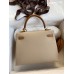Replica Handbag Store Kelly Sellier 25 Bicolor Bag in Trench and Gold Epsom Calfskin