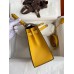 Replica Handbag Store Kelly Sellier 25 Bicolor Bag in Trench and Yellow Epsom Calfskin