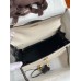 Replica Handbag Store Kelly Sellier 25 Bicolor Bag in White and Black Mysore Goatskin