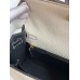 Replica Handbag Store Kelly Sellier 25 Bicolor Bag in White and Black Mysore Goatskin