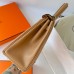 Replica Handbag Store Kelly Colormatic 25 Handmade Bag in Chai Swifit Leather