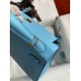 Replica Handbag Store Kelly Sellier 25 Handmade Bag In Blue Candy Epsom Calfskin