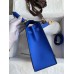 Replica Handbag Store Kelly Sellier 25CM Handmade Bag In Blue France Epsom Calfskin
