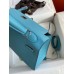 Replica Handbag Store Kelly Sellier 25 Handmade Bag In Blue du Nord Epsom Calfskin
