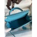 Replica Handbag Store Kelly Sellier 25 Handmade Bag In Blue du Nord Epsom Calfskin