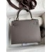 Replica Handbag Store Kelly Sellier 25CM Handmade Bag In Etain Epsom Calfskin