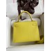Replica Handbag Store Kelly Sellier 25 Handmade Bag In Lime Epsom Calfskin