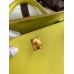 Replica Handbag Store Kelly Sellier 25 Handmade Bag In Lime Epsom Calfskin