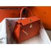 Replica Handbag Store Orange Epsom Kelly 25cm Sellier Handmade Bag