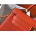 Replica Handbag Store Orange Epsom Kelly 25cm Sellier Handmade Bag