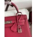Replica Handbag Store Kelly Sellier 25 Handmade Bag In Ruby Epsom Calfskin