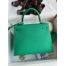 Replica Handbag Store Kelly Sellier 25cm Handmade Bag In Vert Jade Epsom Calfskin