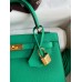 Replica Handbag Store Kelly Sellier 25cm Handmade Bag In Vert Jade Epsom Calfskin