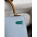 Replica Handbag Store Kelly Sellier 25 Tricolor Bag in Blue/Green/Sesame Epsom Calfskin