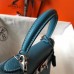 Replica Handbag Store Blue Jean Clemence Kelly 25cm PHW Bag