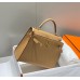 Replica Handbag Store Kelly 25cm Sellier Bag In Chai Epsom Leather GHW