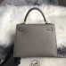 Replica Handbag Store Kelly 25cm Handmade Bag In Gris Asphalt Ostrich Skin Replica Handbag Store Kelly 25cm Handmade Bag In Gris Asphalt Ostrich Skin