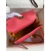 Replica Handbag Store Kelly Sellier 28 Bicolor Bag in Rose Lipstick and Yellow Epsom Calfskin