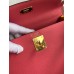 Replica Handbag Store Kelly Sellier 28 Bicolor Bag in Rose Lipstick and Yellow Epsom Calfskin