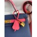 Replica Handbag Store Kelly Sellier 28 Bicolor Bag in Blue Saphir and Rose Lipstick Epsom Calfskin