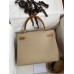 Replica Handbag Store Kelly Sellier 28 Bicolor Bag in Trench and Gold Epsom Calfskin