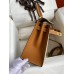 Replica Handbag Store Kelly Sellier 28 Bicolor Bag in Trench and Gold Epsom Calfskin