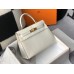 Replica Handbag Store Kelly 28cm Bag In White Embossed Crocodile GHW Replica Handbag Store Kelly 28cm Bag In White Embossed Crocodile GHW