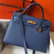Replica Handbag Store Kelly 32cm Sellier Bag In Blue Agate Epsom Leather Replica Handbag Store Kelly 32cm Sellier Bag In Blue Agate Epsom Leather