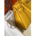 Replica Handbag Store Kelly 32cm Sellier Bag In Yellow Epsom Leather