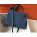 Replica Handbag Store Kelly 32cm Bag In Blue Agate Clemence Leather GHW