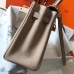 Replica Handbag Store Kelly 32cm Bag In Trench Clemence Leather GHW
