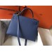 Replica Handbag Store Kelly 32cm Sellier Bag In Blue Agate Epsom Leather