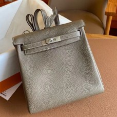 Replica Handbag Store Kelly Ado Backpack in Taupe Clemence Leather Replica Handbag Store Kelly Ado Backpack in Taupe Clemence Leather