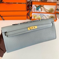 Replica Handbag Store Kelly Cut Handmade Bag in Blue Lin Epsom Calfskin Replica Handbag Store Kelly Cut Handmade Bag in Blue Lin Epsom Calfskin