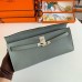 Replica Handbag Store Kelly Cut Handmade Bag in Vert Amande Epsom Calfskin