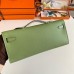 Replica Handbag Store Kelly Cut Handmade Bag in Vert Criquet Epsom Calfskin