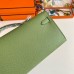 Replica Handbag Store Kelly Cut Handmade Bag in Vert Criquet Epsom Calfskin