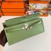 Replica Handbag Store Kelly Cut Handmade Bag in Vert Criquet Epsom Calfskin