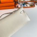 Replica Handbag Store Kelly Cut Handmade Bag in Craie Swift Leather