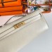 Replica Handbag Store Kelly Cut Handmade Bag in Craie Swift Leather
