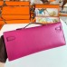 Replica Handbag Store Kelly Cut Handmade Bag in Rose Purple Swift Leather