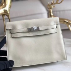 Replica Handbag Store Kelly Danse Handmade Bag In White Swift Leather Replica Handbag Store Kelly Danse Handmade Bag In White Swift Leather