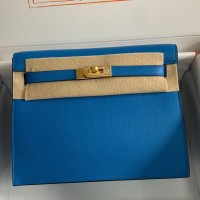 Replica Handbag Store Kelly Danse II Bag In Blue Hydra Evercolor Calfskin Replica Handbag Store Kelly Danse II Bag In Blue Hydra Evercolor Calfskin