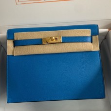 Replica Handbag Store Kelly Danse II Bag In Blue Hydra Evercolor Calfskin Replica Handbag Store Kelly Danse II Bag In Blue Hydra Evercolor Calfskin