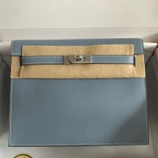 Replica Handbag Store Kelly Danse II Bag In Blue Lin Evercolor Calfskin Replica Handbag Store Kelly Danse II Bag In Blue Lin Evercolor Calfskin