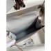Replica Handbag Store Kelly Danse II Bag In Blue Glacier Evercolor Calfskin