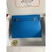 Replica Handbag Store Kelly Danse II Bag In Blue Hydra Evercolor Calfskin